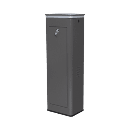 Barrera Vehicular Izquierda / Soporta Brazo ARTICULADO de Hasta 4 Metros / Final de Carrera Ajustable Por Programación / Tiempo de Apertura de 3 Segundos / Con Corona Led Semaforizada