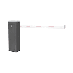 Barrera Vehicular Derecha / Soporta Brazo ARTICULADO de Hasta 4 Metros / Final de Carrera Ajustable Por Programación / Tiempo de Apertura de 3 Segundos / Con Corona Semaforizada 