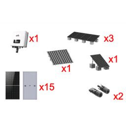 Kit Solar Interconexion  / 9kW  220Vca / Inversor AFORE / Montaje Incluido  