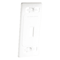 Placa de Pared Modular MAX, de 1 Salida, Color Blanco, Version Bulk (Sin Empaque Individual)