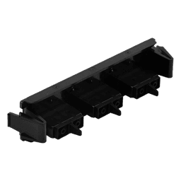 Placa Acopladora de Fibra Óptica Quick-Pack, Con 3 Conectores SC Duplex (6 Fibras), Negro