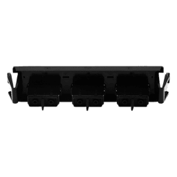 Placa Acopladora de Fibra Óptica Quick-Pack, Con 3 Conectores SC Duplex (6 Fibras), Negro