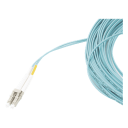 Jumper de Fibra Óptica / Multimodo OM3 50/125 µm / LC-LC Duplex / OFNR / 15 m (49.21 ft) / Aqua