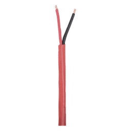 Cable para Sistemas de Detección de Incendio / 2x18 AWG / Riser FPLR-CL3R FT4 / 305 m (1000 ft) / Rojo / -20°C a 75°C
