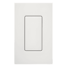 Inserto ciego estilo Designer para cubrir espacios sin usar en placas de pared Lutron Claro y Satin Colors, instalación a presión sin tornillos, color blanco brillante