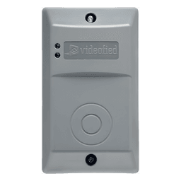 Lector de badge inalámbrico para armado y desarmado de sistemas Videofied, uso interior/exterior con batería de litio de 4 años