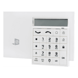 Teclado alfanumérico inalámbrico con lector de proximidad para sistemas de alarma Videofied