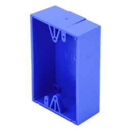 Caja trasera de montaje color azul para estaciones de parada STOPPER