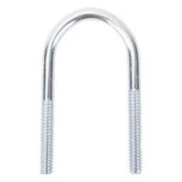  Abrazadera tipo U de 1 1/2", con acabado Electro Zinc, no incluye tuercas y arandelas  