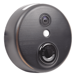 Video portero IP/WiFi con cámara HD y audio bidireccional, monitoreo gratuito por app, acabado bronce, integrable con Honeywell Total Connect 2.0