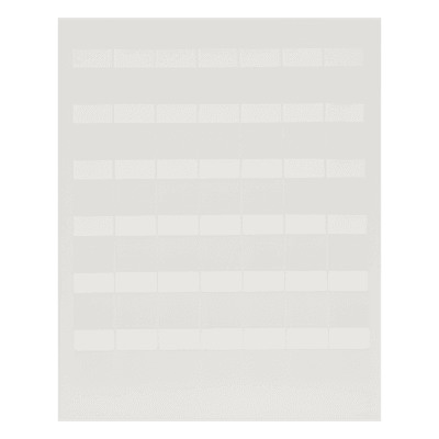 Paquete de Hojas con 2500 Etiquetas de Identificación Auto-Laminadas para Impresora Láser/Inyección de Tinta, para Cables de 4.1 a 8.1 mm de Diámetro (10 - 6 AWG), Color Blanco