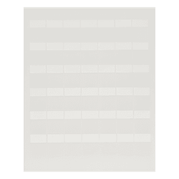 Paquete de Hojas con 2500 Etiquetas de Identificación Auto-Laminadas para Impresora Láser/Inyección de Tinta, para Cables de 4.1 a 8.1 mm de Diámetro (10 - 6 AWG), Color Blanco