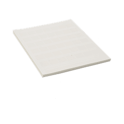 Paquete de Hojas con 2500 Etiquetas de Identificación Auto-Laminadas para Impresora Láser/Inyección de Tinta, para Cables de 4.1 a 8.1 mm de Diámetro (10 - 6 AWG), Color Blanco