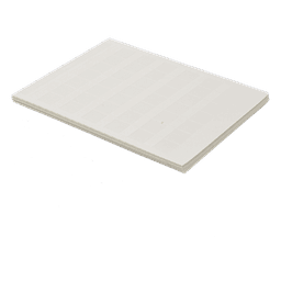 Paquete de Hojas con 2500 Etiquetas de Identificación Auto-Laminadas para Impresora Láser/Inyección de Tinta, para Cables de 4.1 a 8.1 mm de Diámetro (10 - 6 AWG), Color Blanco