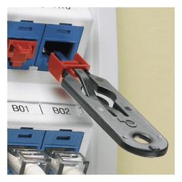 Kit de Bloqueo de Puertos RJ45 / 10 Unidades / Incluye Llave de Extracción / Rango -35°C a 93°C