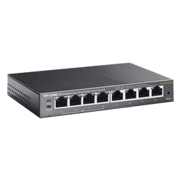 Switch PoE Easy Smart / 8 puertos Gigabit / 4 puertos PoE 802.3af / 55 W total / 11.9 Mpps