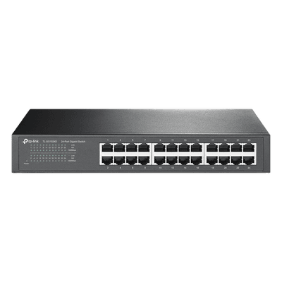 Switch Gigabit no administrable de 24 puertos 10/100/1000 Mbps para escritorio/rack