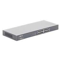Switch Gigabit no administrable / 16 puertos 10/100/1000 Mbps / Rack o escritorio / 35.7 Mpps / 1.19 ft (0.36 m) de profundidad