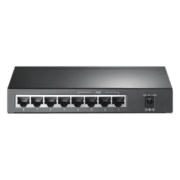 Switch Gigabit PoE+ no administrable de 8 puertos 10/100/1000 Mbps, solo 4 puertos PoE, para escritorio