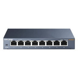 Switch Gigabit / 8 Puertos 10/100/1000 Mbps / 11.9 Mpps / No Administrable / Escritorio o Bastidor