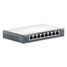 Switch Gigabit / 8 Puertos 10/100/1000 Mbps / 11.9 Mpps / No Administrable / Escritorio o Bastidor