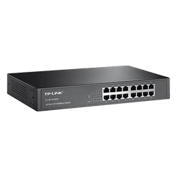 Switch / 16 Puertos / 10/100 Mbps / Escritorio y Rack / 13 Pulgadas / Sin Ventilador