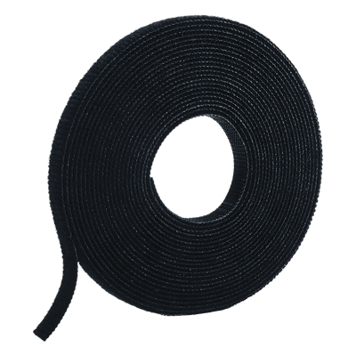 Rollo de Cinta de Contacto, de 75 Pies (22.9m) de Largo, 19.1 mm de Ancho, Color Negro