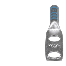 Zapata de compresión LCC6-38D-L para cal. 6 Awg, Doble barreno para tornillo prisionero de 3/8, Espaciado de orificio 25.4mm, 1 Pz