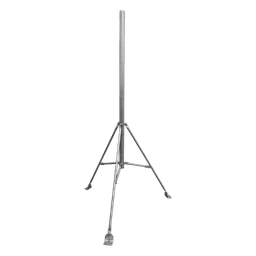 Mástil con Tripié / 2" x 1.5 m (4.9 ft) / Acero Galvanizado en Caliente / ASTM A-36 / Instalación en Losa