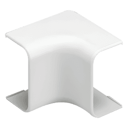 Esquinero interior / Canaleta LD5 / ABS / Blanco mate / UL94V-0 FT4 / 90° / 0°C a 50°C