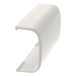 Unión Recta para Canaleta / Diseño Bisagra Monopieza / ABS UL94V-0 / Blanco Mate / 180º / 0 a 50ºC