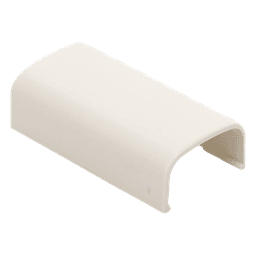 Unión Recta para Canaleta / Diseño Bisagra Monopieza / ABS UL94V-0 / Blanco Mate / 180º / 0 a 50ºC