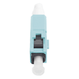 Conector de Fibra Óptica / SC Simplex / Multimodo 50/125 OM3-OM4 / Pre-Pulido / Re-Terminable / Color Aqua