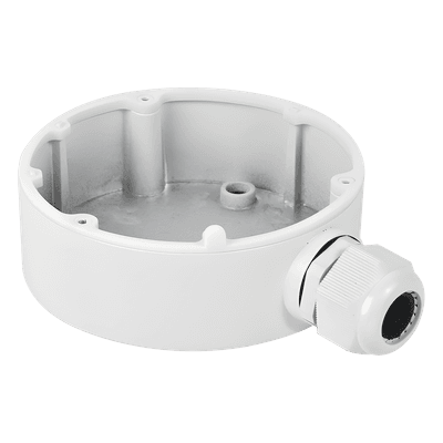 Caja de Conexiones de Exterior para Cámaras Tipo Mini Domo / IP66 / Color Blanco 