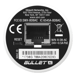 Radio Doble Banda / airMAX AC / 160 Mbps @ 2.4 GHz / 300 Mbps @ 5 GHz / PoE 24V / Gigabit / 6.23 x 1.81 in