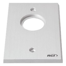Placa para Interruptor / Aluminio Extruido 1/4' / Bordes Biselados / Anodizado Pulido / Compatible Cajas Estándar