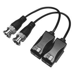 Kit de Transceptores Pasivos / 4K / Transmisión 250 m (820.2 ft) / UTP Cat 5e/6/6a/7 / Audio por Coaxitron / Terminales Push-Pin / Pig Tail
