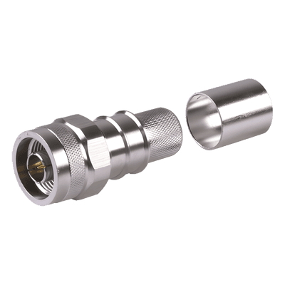 Conector N Macho Plegable con Pin Cautivo para cable LMR600, LP600