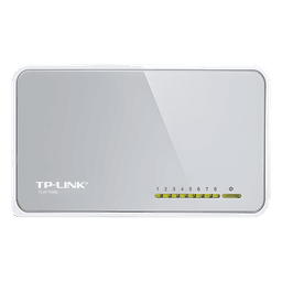 Switch de escritorio / 8 puertos / 10/100 Mbps / Auto-MDI/MDIX / Green Ethernet / 5.3x3.1x0.9 in