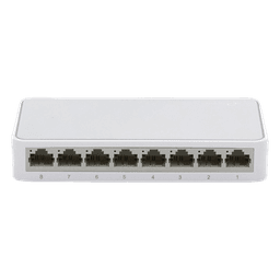 Switch de escritorio / 8 puertos / 10/100 Mbps / Auto-MDI/MDIX / Green Ethernet / 5.3x3.1x0.9 in