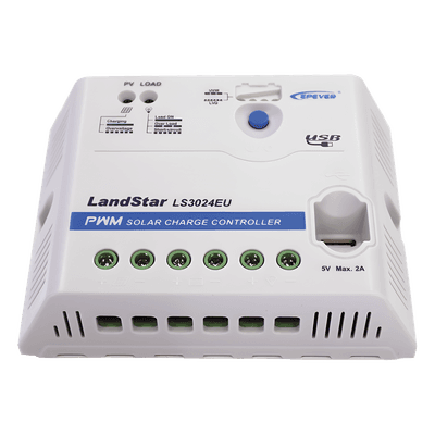 Controlador Solar PWM 12/24 V 30 A, Salida USB