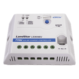 Controlador Solar PWM 12/24 V 30 A, Salida USB