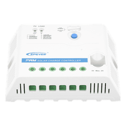 Controlador Solar PWM 12/24 V 30 A, Salida USB