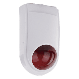 Sirena Estrobo SFIRE SF-06R / 110 dB / 12 VCC / Estrobo Rojo Integrado / Uso Interior y Exterior