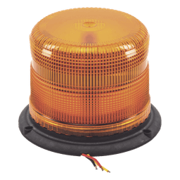 Burbuja LED Clase II / 3 LEDs de 5 W / 11 Patrones de Destello / Policarbonato Ámbar / Montaje Permanente / 12-48 VCC / -30 a 50 °C