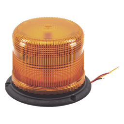 Burbuja LED Clase II / 3 LEDs de 5 W / 11 Patrones de Destello / Policarbonato Ámbar / Montaje Permanente / 12-48 VCC / -30 a 50 °C