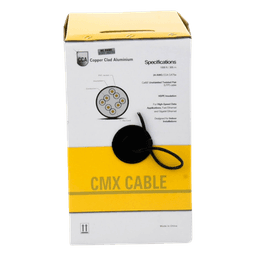 Bobina de Cable / Cat5e UTP / 305 m (1000 ft) / CCA / 24 AWG / 100 MHz / Interior / Negro