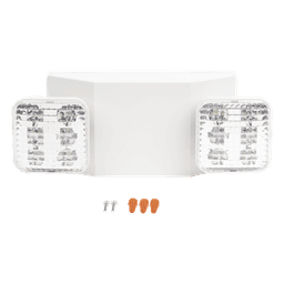 Luz LED de Emergencia / Doble LED 1W / 150 Lúmenes / Voltaje Universal 127-277 VAC / Autonomía 90 min / UL 5VA