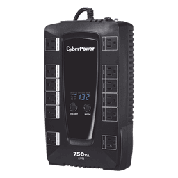 UPS Línea Interactiva / 750 VA / 450 W / 12 Tomas NEMA 5-15R / 6 con Respaldo de Batería / AVR Integrado / Pantalla LCD