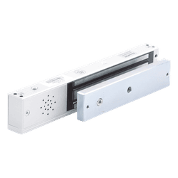 Chapa magnética 600Lb con  Buzzer de alarma de puerta mantenida abierta / LED indicador de estado /  Sensor de estado de placa/ Libre de Magnetismo Residual